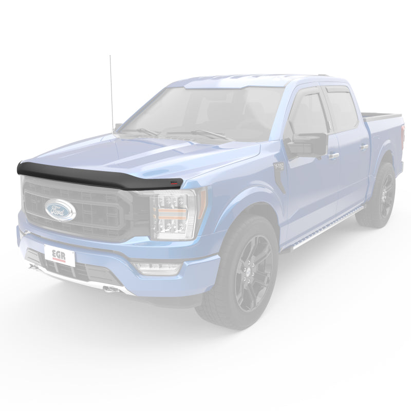 EGR 2021+ Ford F150 Superguard Hood Shield - Smoke (303581) - Striker Modified