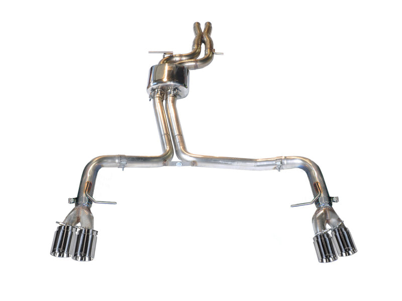 AWE Tuning Audi B8.5 S5 3.0T Track Edition Exhaust - Chrome Silver Tips (102mm) - Striker Modified