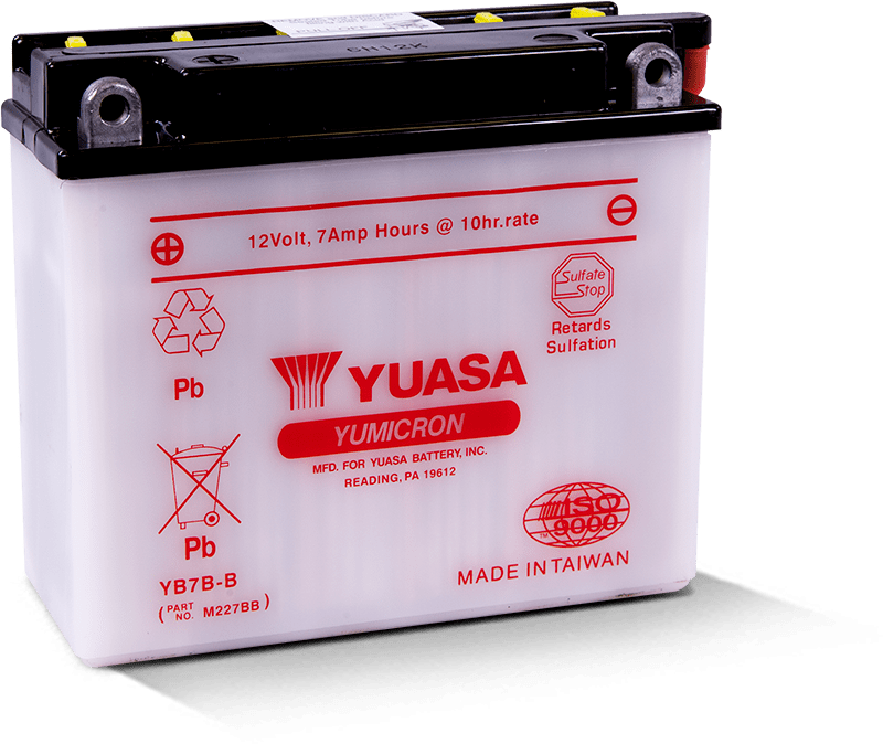 Yuasa YB7B-B Yumicron 12 Volt Battery - Striker Modified