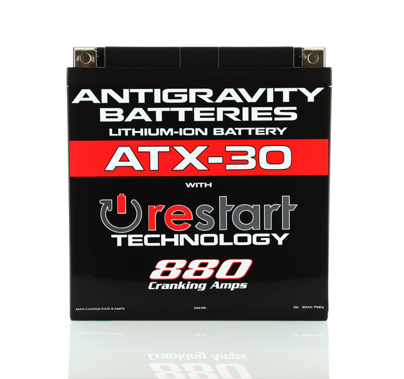 Antigravity YTX30 Lithium Battery w/Re-Start - Striker Modified