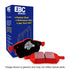 EBC 15+ Ford Mustang 2.3 Turbo Performance Pkg Redstuff Front Brake Pads - Striker Modified