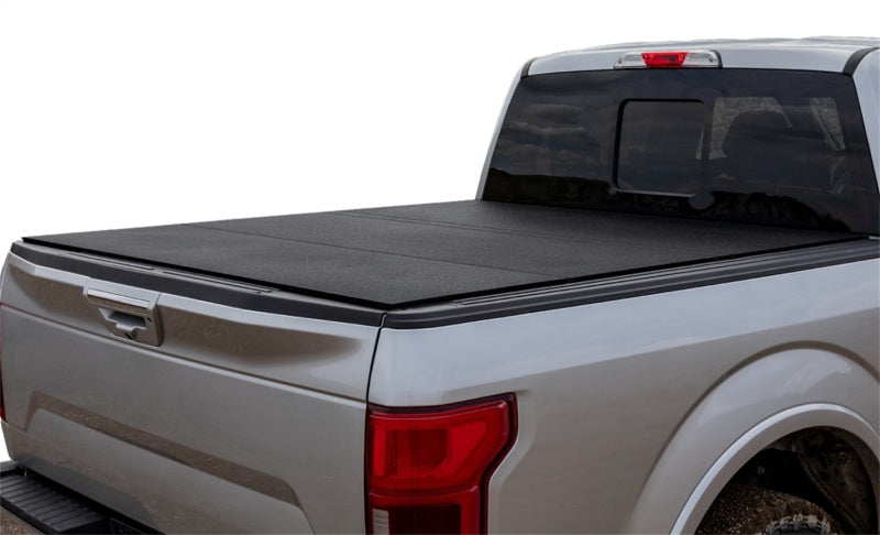 Access LOMAX Folding Hard Cover 17+ Ford Super Duty F-250/F-350/F-450 6ft 8in Box Black Urethane - Striker Modified
