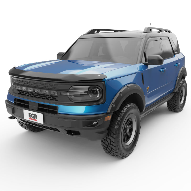 EGR 21-22 Ford Bronco Sport Superguard Hood Shield - Matte Black (303565) - Striker Modified