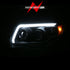 ANZO 06-09 Toyota 4 Runner Projector Headlights Plank Style - Black - Striker Modified