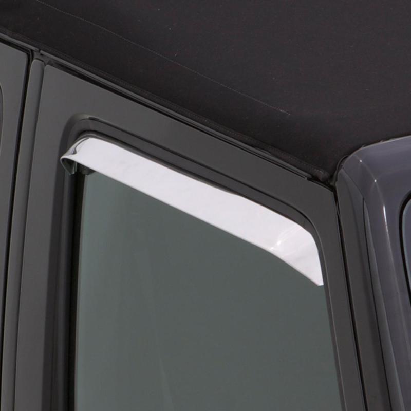 AVS 84-90 Ford Bronco Ii Ventshade Window Deflectors 2pc - Stainless - Striker Modified