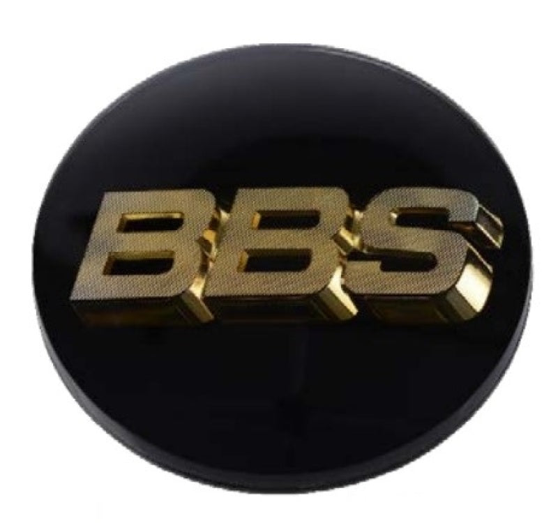 BBS Center Cap 70.6mm Black/Gold (4-tab) (56.24.120) - Striker Modified