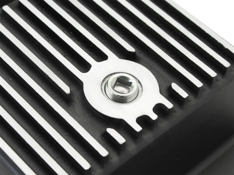 aFe Power Transmission Pan Black Machined 09-14 Ford 6R80 F-150 Trucks - Striker Modified