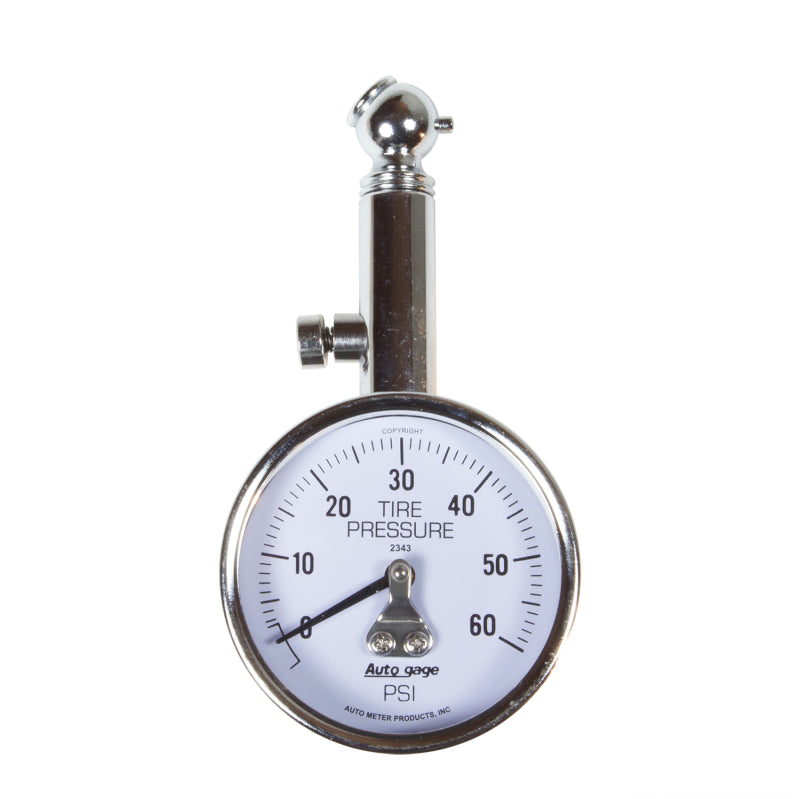 Autometer 60 PSi Peak/Hold Mechanical Tire Pressure Gauge - Striker Modified
