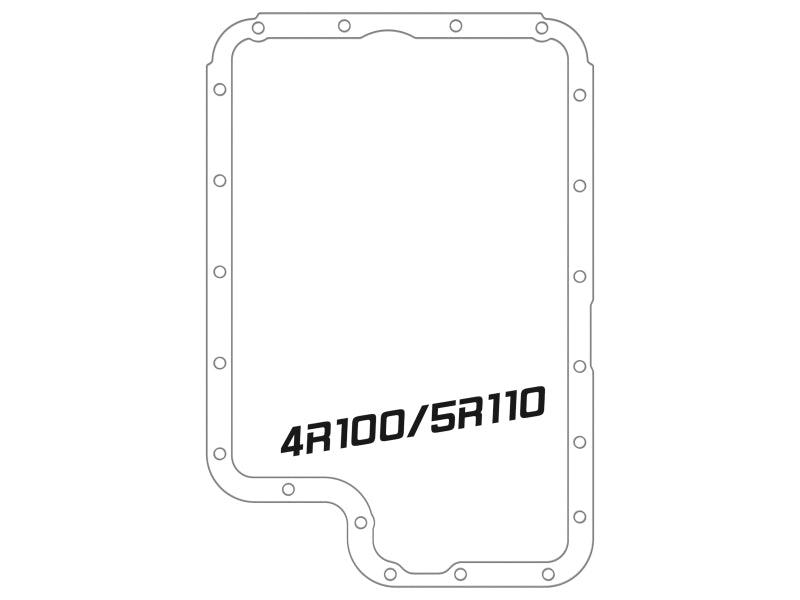 afe Transmission Pan (Black); Ford Diesel Trucks 03-10 V8-6.0/6.4L (td) - Striker Modified