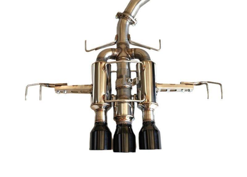 Invidia 22+ HONDA CIVIC TYPE-R FL5 R400 SINGLE LAYER BLACK TIP CAT-BACK (NON POLISH PIPE) - Striker Modified