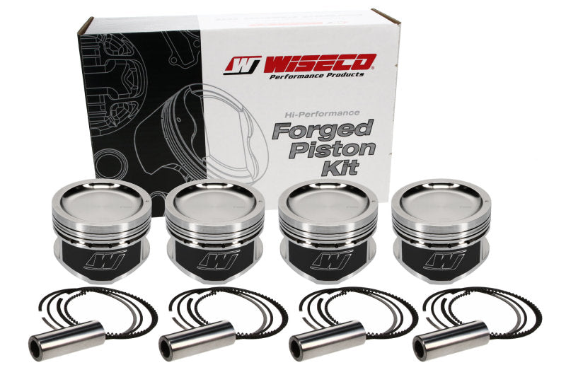 Wiseco Nissan KA24 Dished 9:1 CR 89.0 Piston Kit - Striker Modified