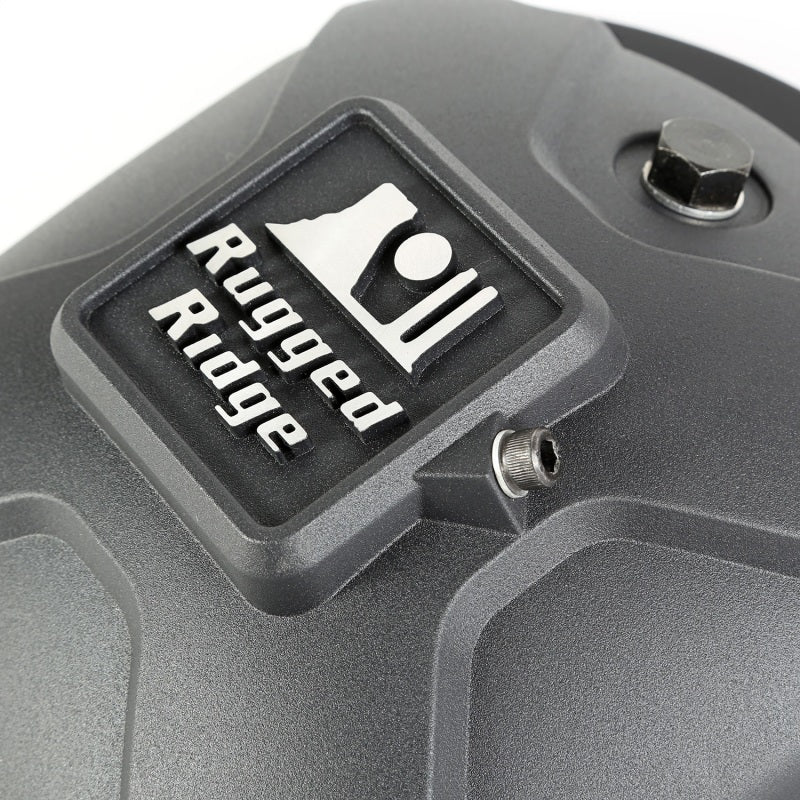 Rugged Ridge Boulder Aluminum Differential Cover Dana 30 Black - Striker Modified