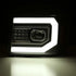 AlphaRex 07-13 GMC 1500HD PRO-Series Proj Headlights Plank Style Matte Blk w/Activ Light/Seq Signal - Striker Modified
