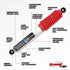 Rancho 58-74 Land Rover Land Rover Rear RS5000X Shock - Striker Modified