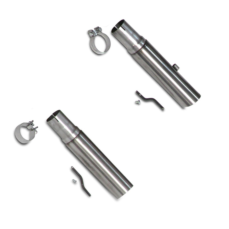 BBK 86-04 Mustang Cat Back Kit Varitune Mufflers Stainless Steel Tips - Striker Modified