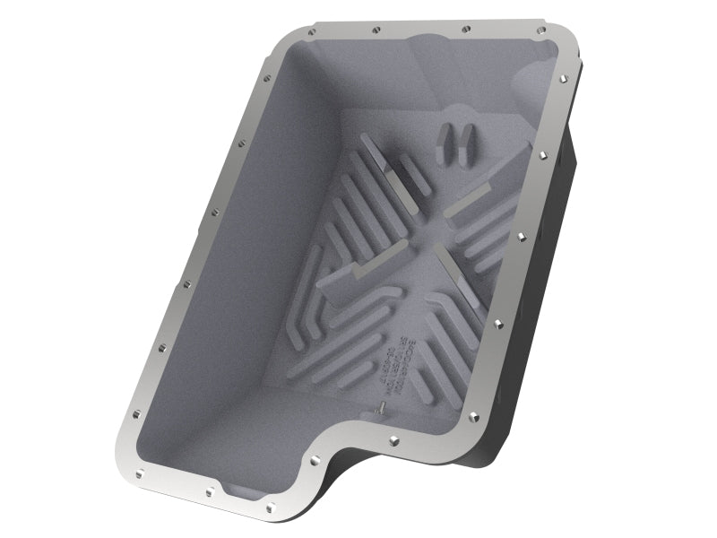 afe Transmission Pan (Black); Ford Diesel Trucks 03-10 V8-6.0/6.4L (td) - Striker Modified