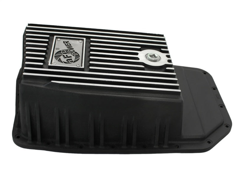 aFe Power Transmission Pan Black Machined 09-14 Ford 6R80 F-150 Trucks - Striker Modified