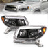 ANZO 06-09 Toyota 4 Runner Projector Headlights Plank Style - Black - Striker Modified