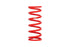 Eibach ERS 8.00 inch L x 2.50 inch dia x 550 lbs Coil Over Spring - Striker Modified