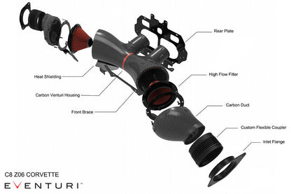 Eventuri Chevrolet C8 Corvette Z06 Coupe Black Carbon Intake System