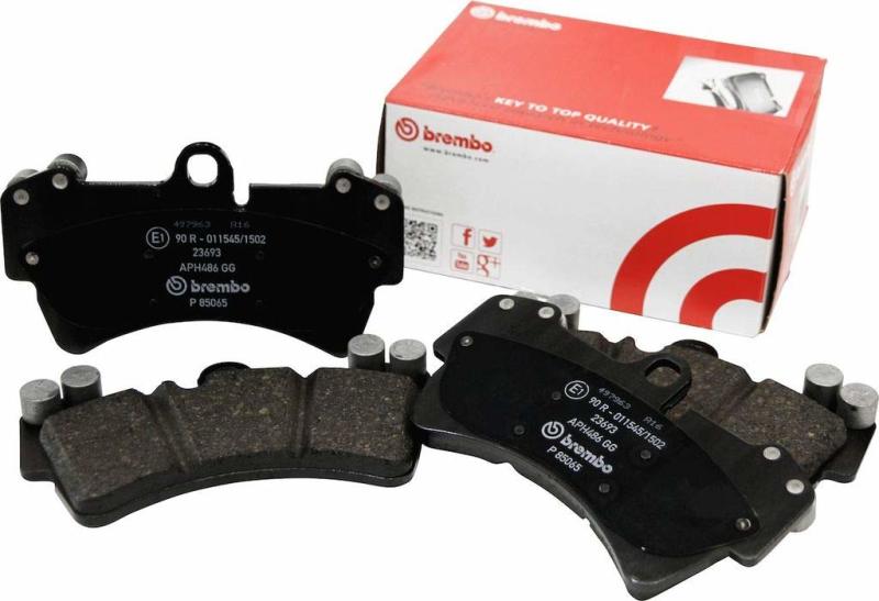 Brembo 15-20 Ford Mustang Rear Premium NAO Ceramic OE Equivalent Pad - Striker Modified