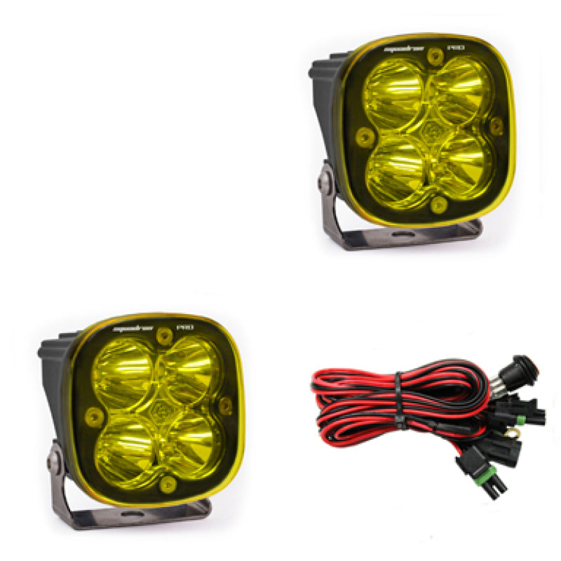 Baja Designs Squadron Pro Series Work/Scene Pattern Pair LED Light Pods - Amber - Striker Modified