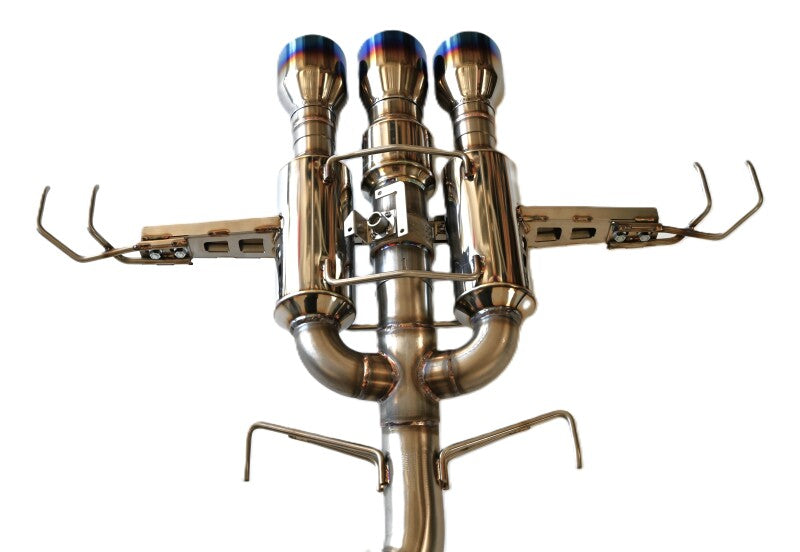 Invidia 22+ HONDA CIVIC TYPE-R FL5 R400 SINGLE LAYER TI TIP FULL CAT-BACK (NON POLISH PIPE) - Striker Modified