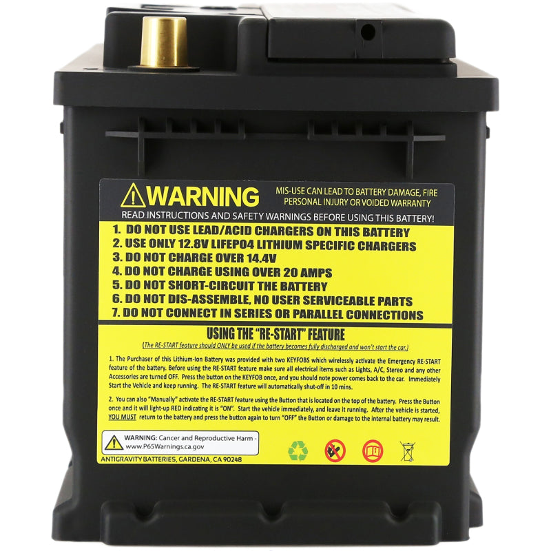 Antigravity H6/Group 48 Lithium Car Battery - Striker Modified