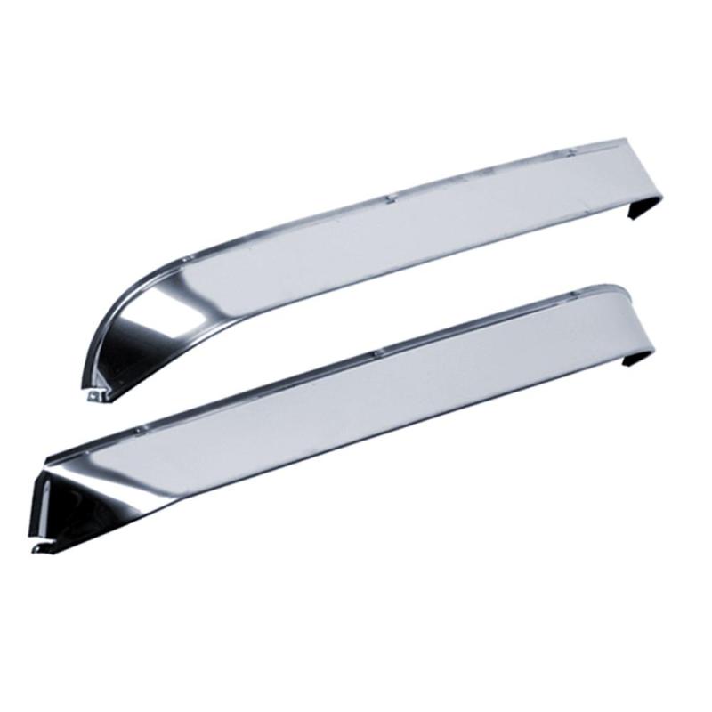 AVS 84-90 Ford Bronco Ii Ventshade Window Deflectors 2pc - Stainless - Striker Modified