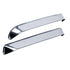 AVS 84-90 Ford Bronco Ii Ventshade Window Deflectors 2pc - Stainless - Striker Modified
