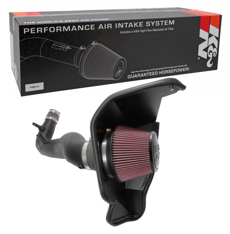 K&N 2018 Ford Mustang L4-2.3L F/I Aircharger Performance Intake - Striker Modified