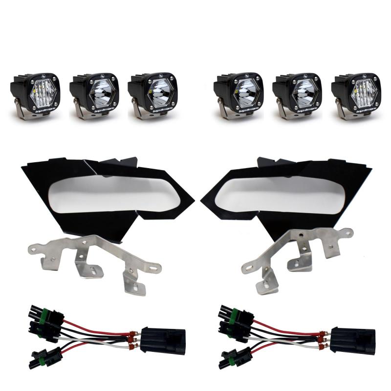 Baja Designs Can-Am X3 Headlight Kit S1 Laser W/C Headlight Kit - Striker Modified