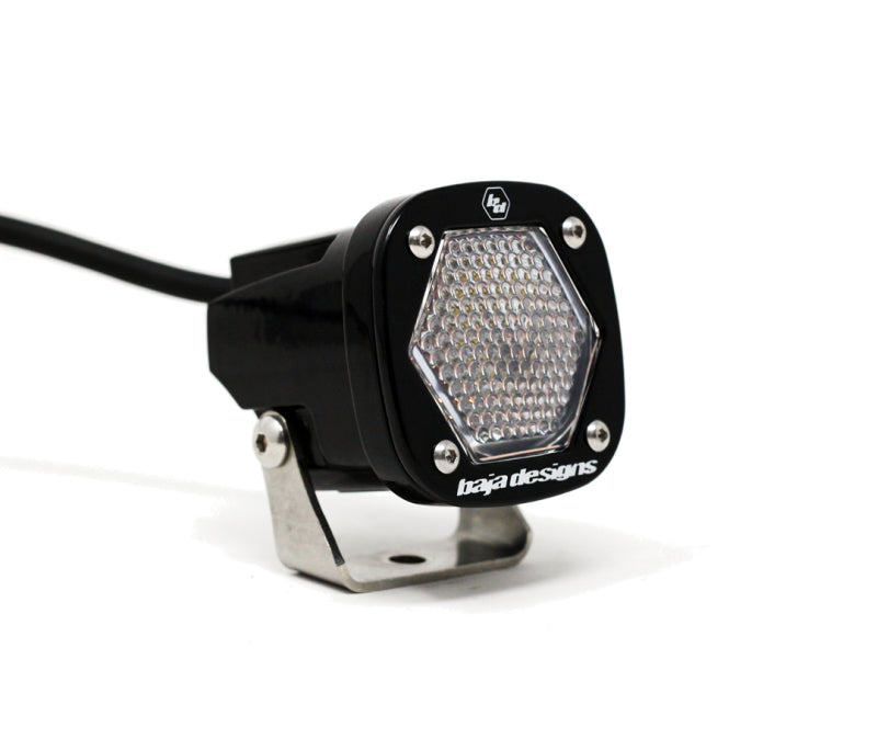 Baja Designs S1 Work/Scene LED Light w/ Mounting Bracket Single - Striker Modified