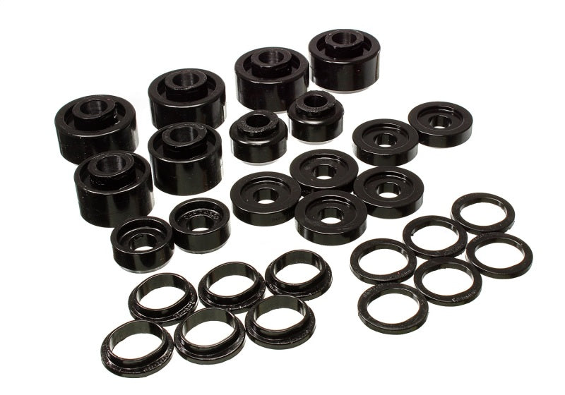 Energy Suspension 99-07 Ford F-250/F-350 SD 2/4WD Crew Cab Body Mount Set - Black - Striker Modified