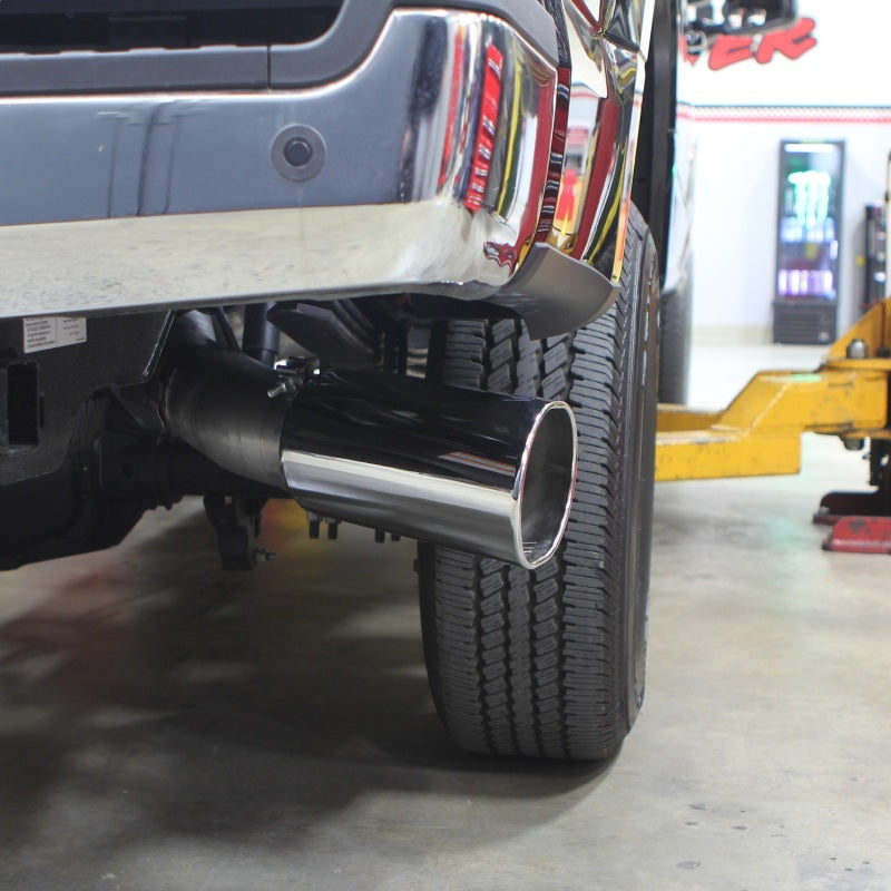 Banks Power 2017 Ford 6.7L 5in Monster Exhaust System - Single Exhaust w/ Chrome Tip - Striker Modified