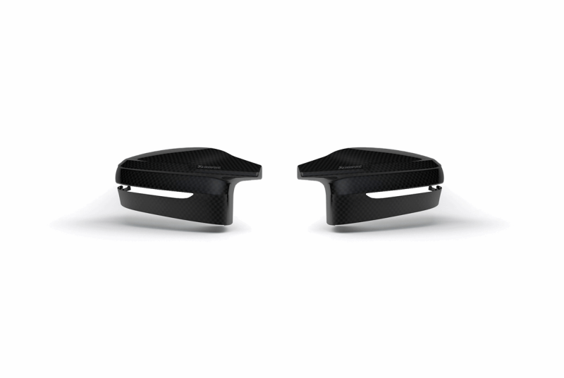 Akrapovic 2021+ BMW (G87) M2, (G80) M3 &amp; (G82) M4 Mirror Cap Set- Gloss Carbon - Striker Modified