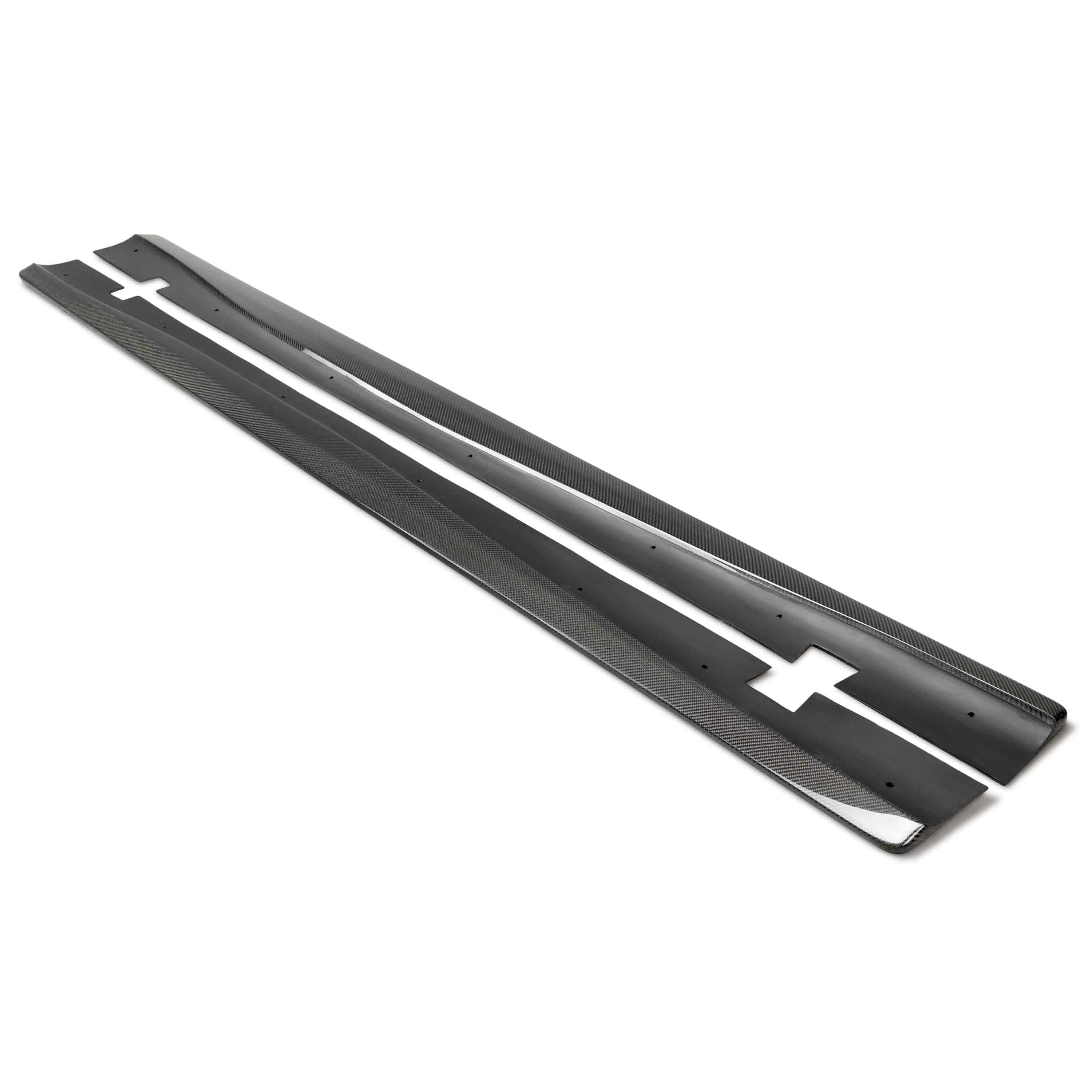 2020-2023 Dodge Charger Widebody Hellcat Carbon Fiber Side Rocker Panel Splitters (Pair)