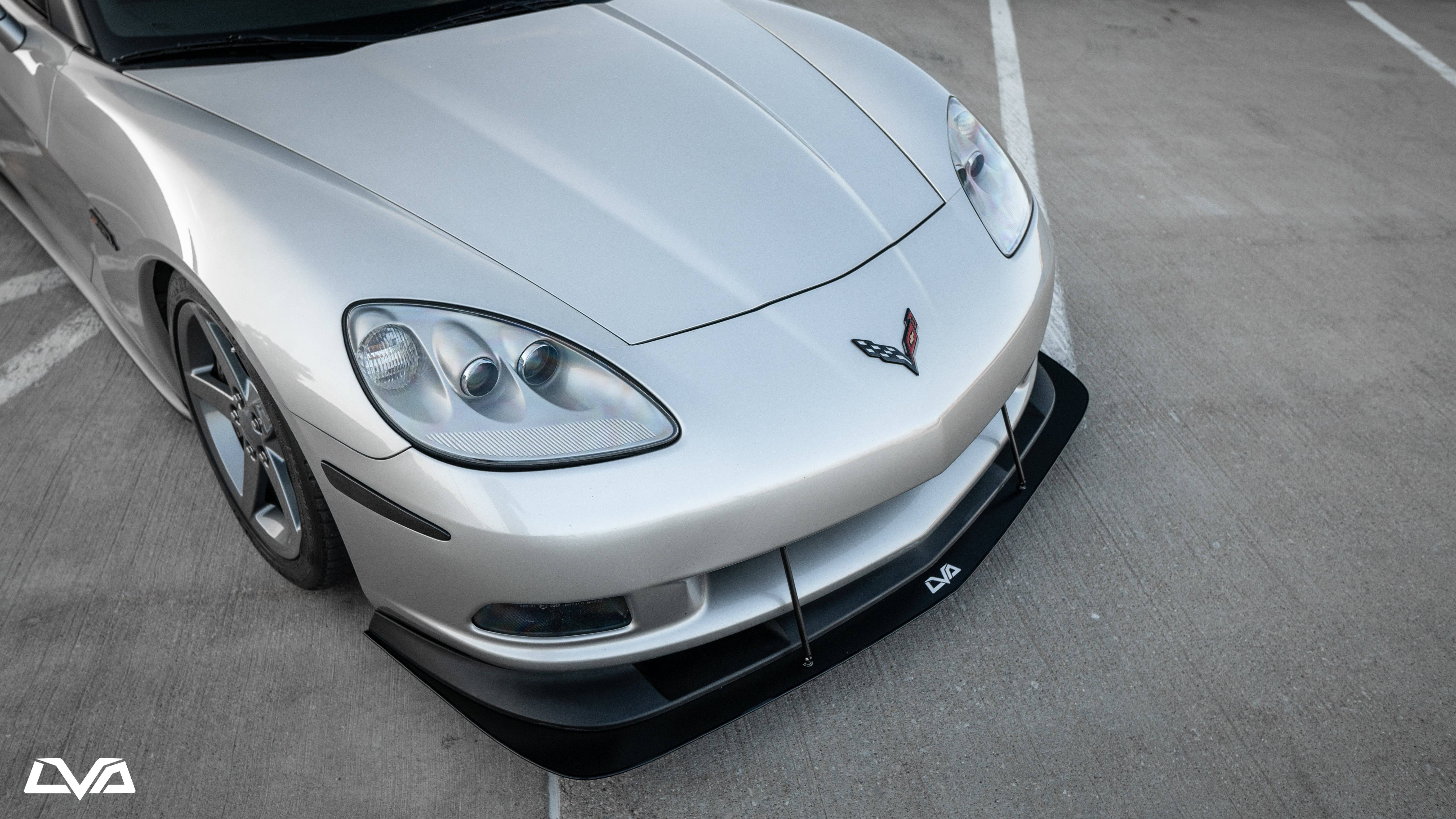 LVA 2005-2013 Chevrolet Corvette C6 Front Splitter - Striker Modified