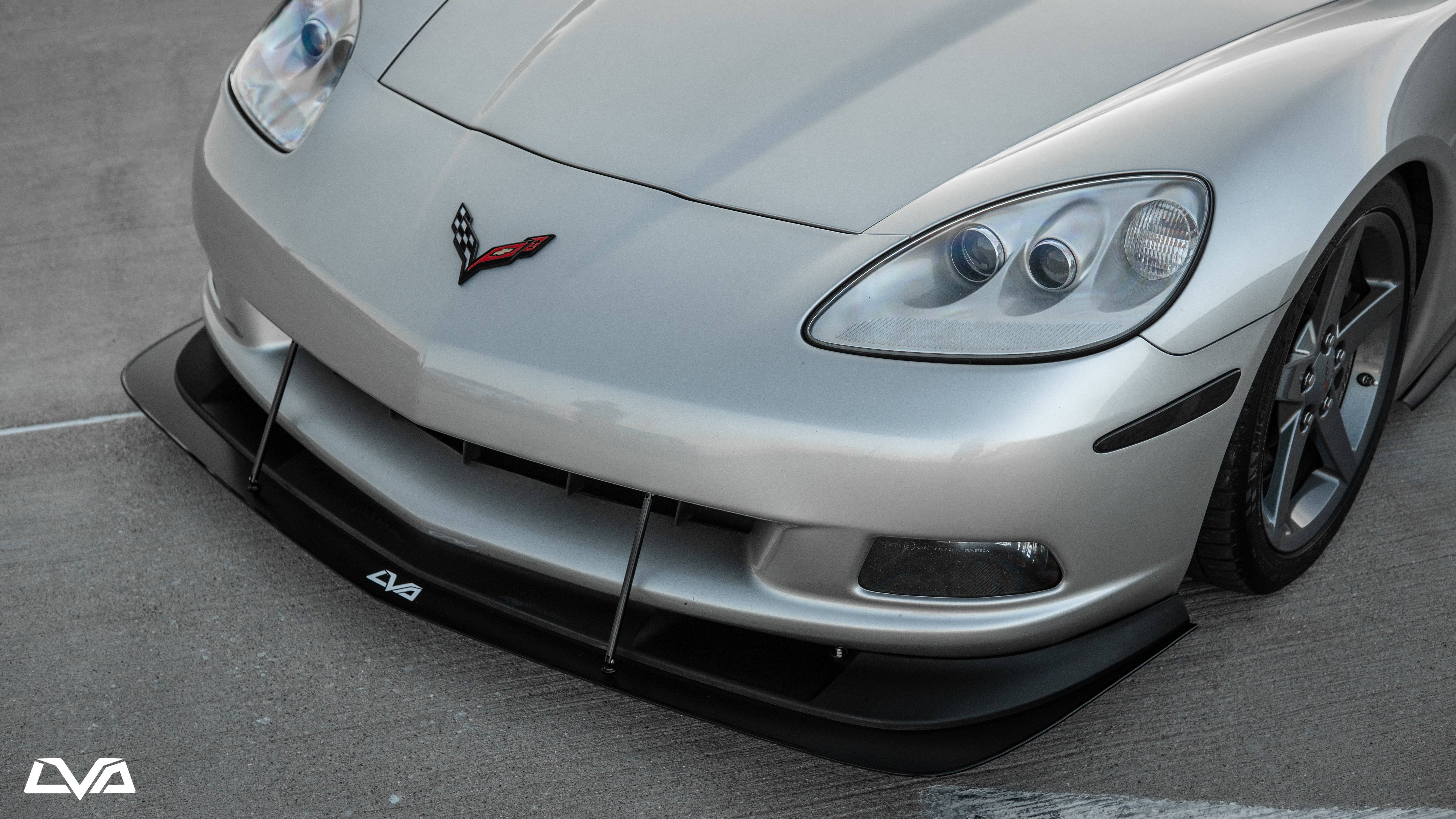 LVA 2005-2013 Chevrolet Corvette C6 Front Splitter - Striker Modified