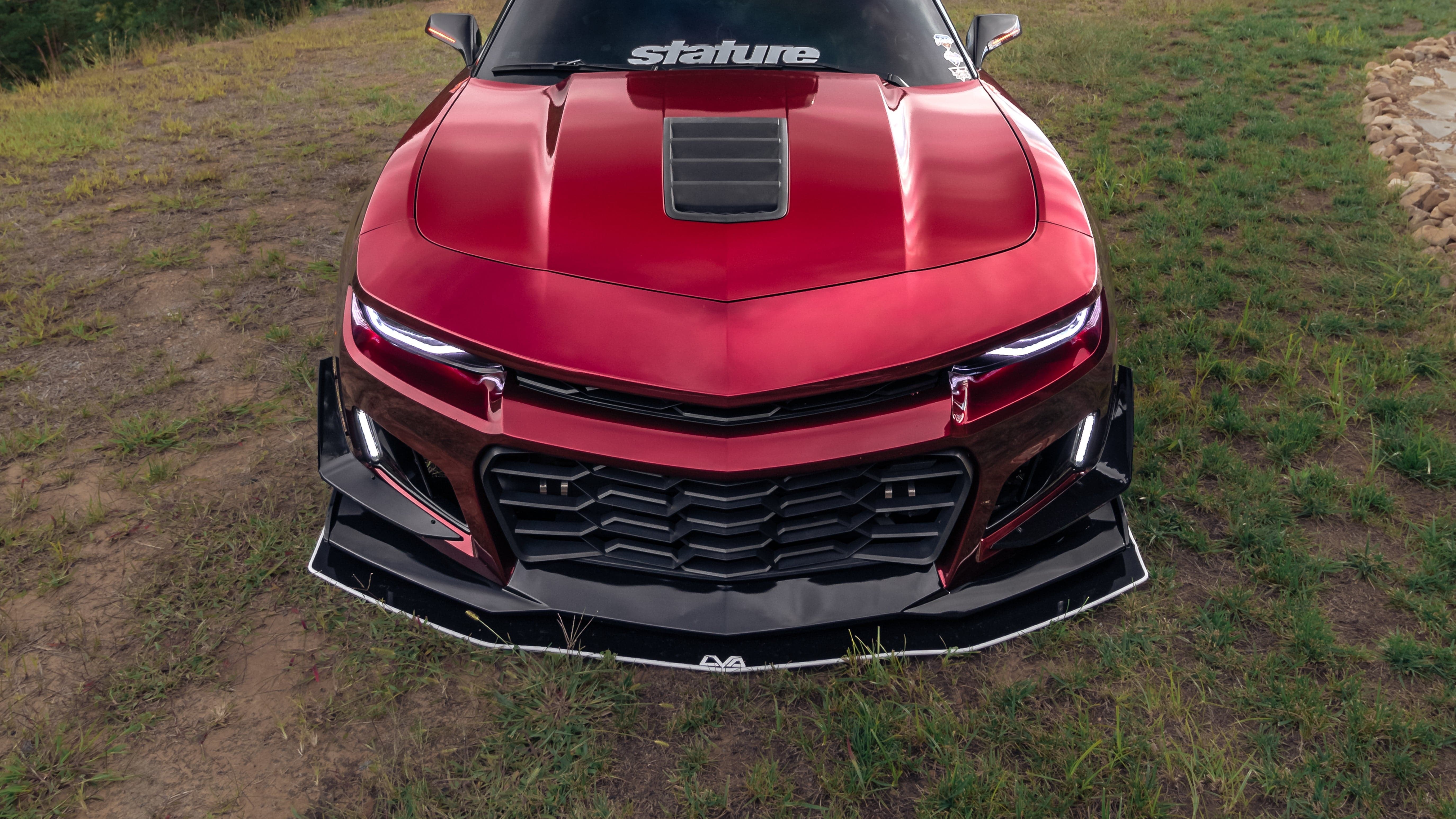 LVA 2010-2015 Chevrolet Camaro "ZL1 1LE" Bumper Conversion Front Splitter - Striker Modified