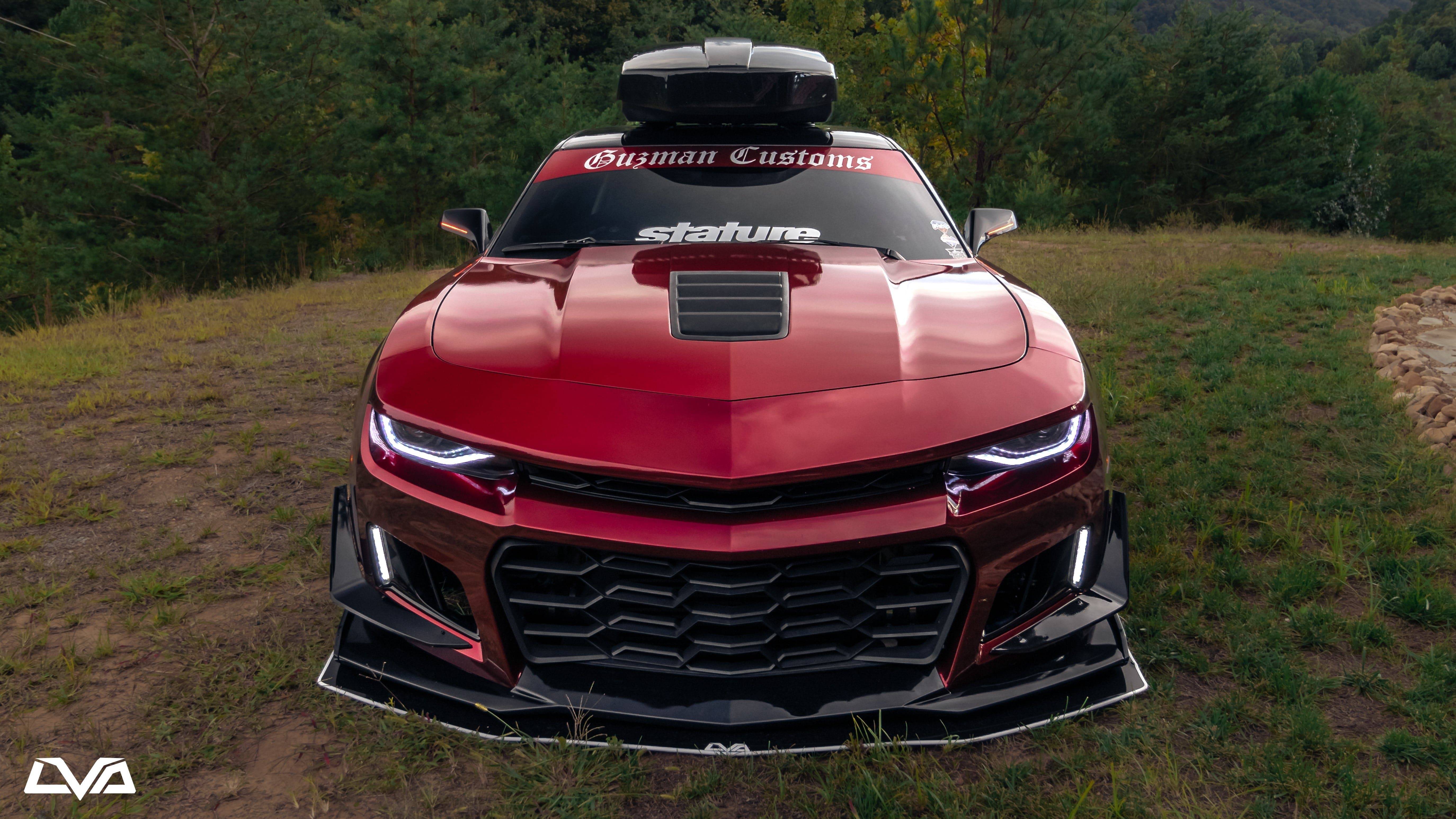 LVA 2010-2015 Chevrolet Camaro "ZL1 1LE" Bumper Conversion Front Splitter - Striker Modified