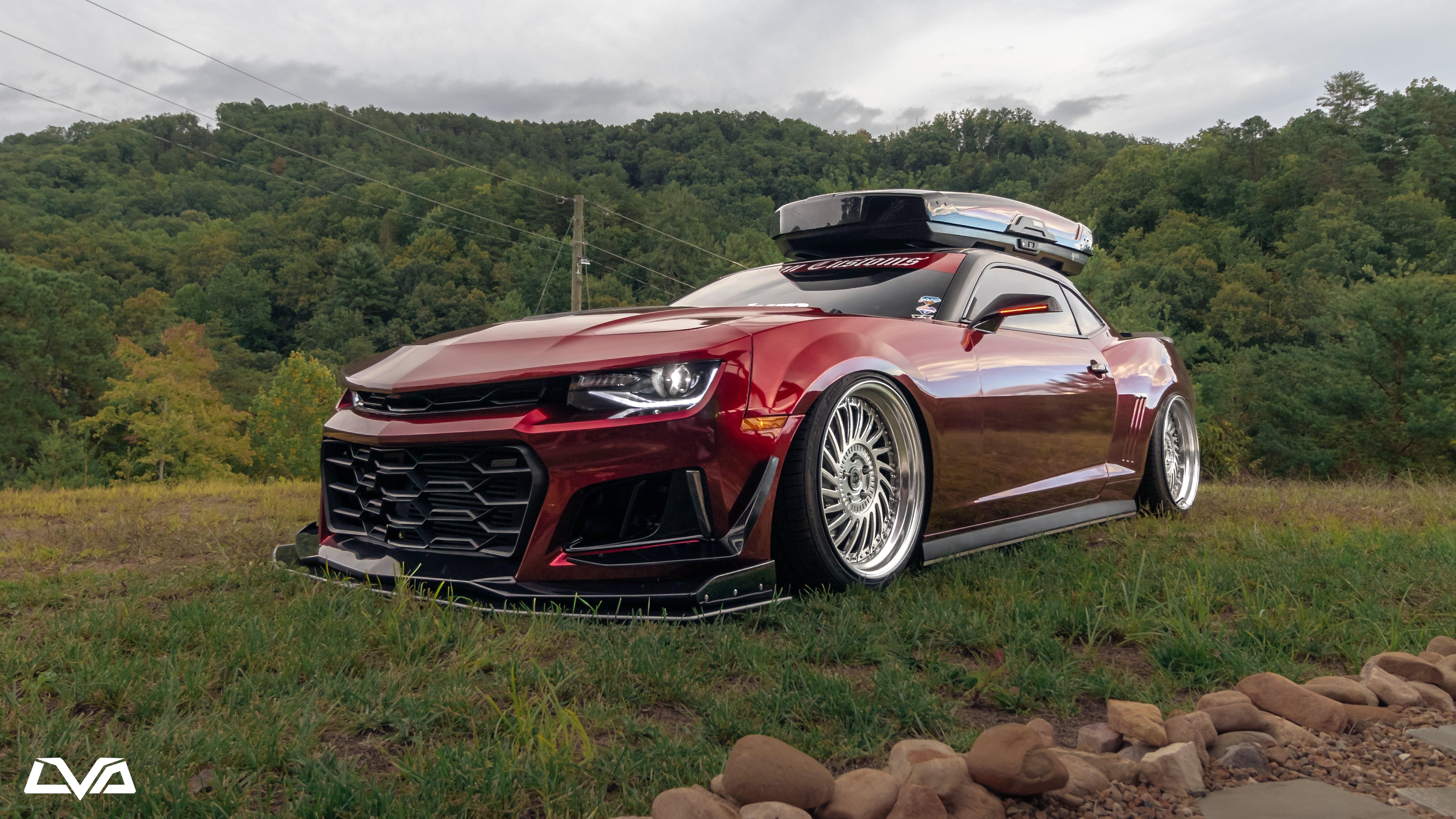 LVA 2010-2015 Chevrolet Camaro "ZL1 1LE" Bumper Conversion Front Splitter - Striker Modified