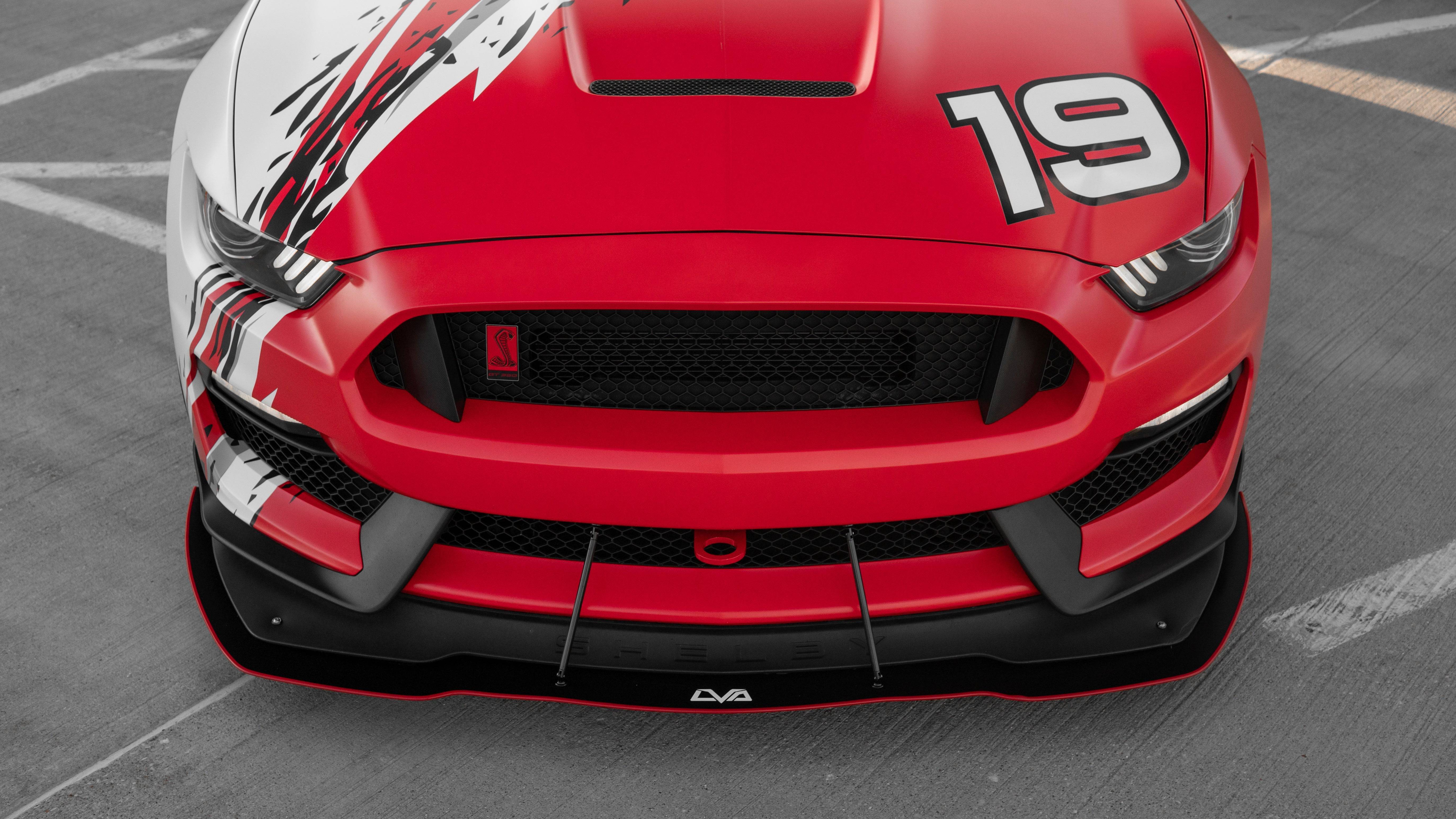 LVA 2015-2021 Ford Mustang GT350R Front Splitter (OEM Bumper) - Striker Modified