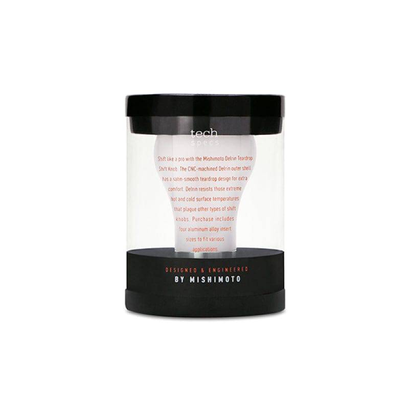 Mishimoto Teardrop Shift Knob - White - Striker Modified