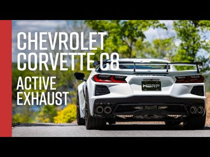 MBRP 20-25 Chevrolet Corvette C8 3in Cat Back Quad Split Rear Exit w/ Carbon Fiber Tips