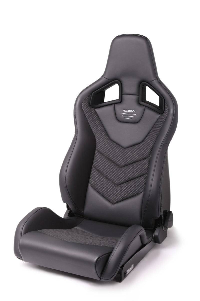 Recaro Sportster GT Driver Seat - Black Leather/Carbon Weave - Striker Modified