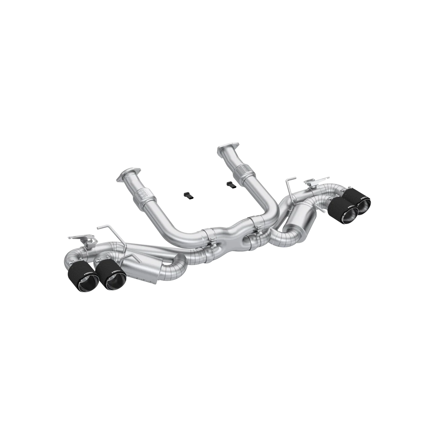 MBRP 20-25 Chevrolet Corvette C8 3in Cat Back Quad Split Rear Exit w/ Carbon Fiber Tips