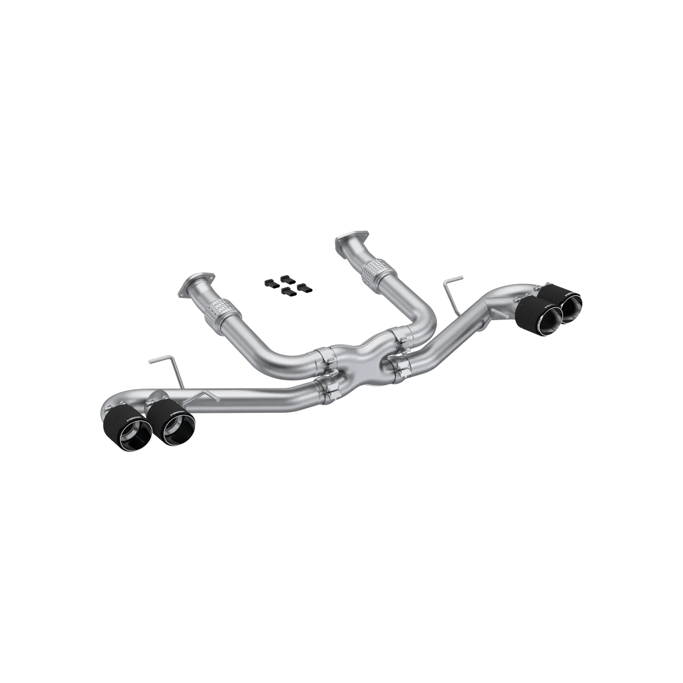 MBRP 20-25 Chevrolet Corvette C8 3in Cat Back Quad Split Rear Exit w/ Carbon Fiber Tips