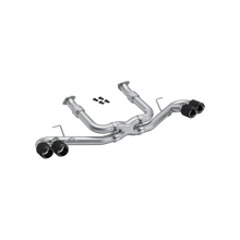 MBRP 20-25 Chevrolet Corvette C8 3in Cat Back Quad Split Rear Exit w/ Carbon Fiber Tips