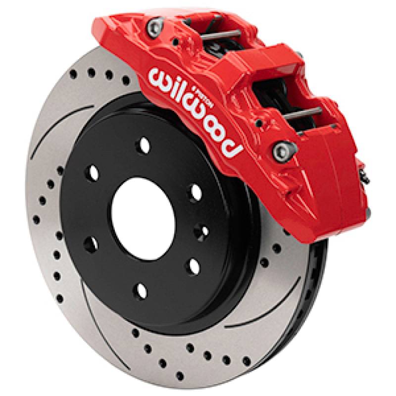 Wilwood 99-06 Chevy Silverado/GMC Sierra Aero6-DM Front Brake Kit - D&S - Red - Striker Modified